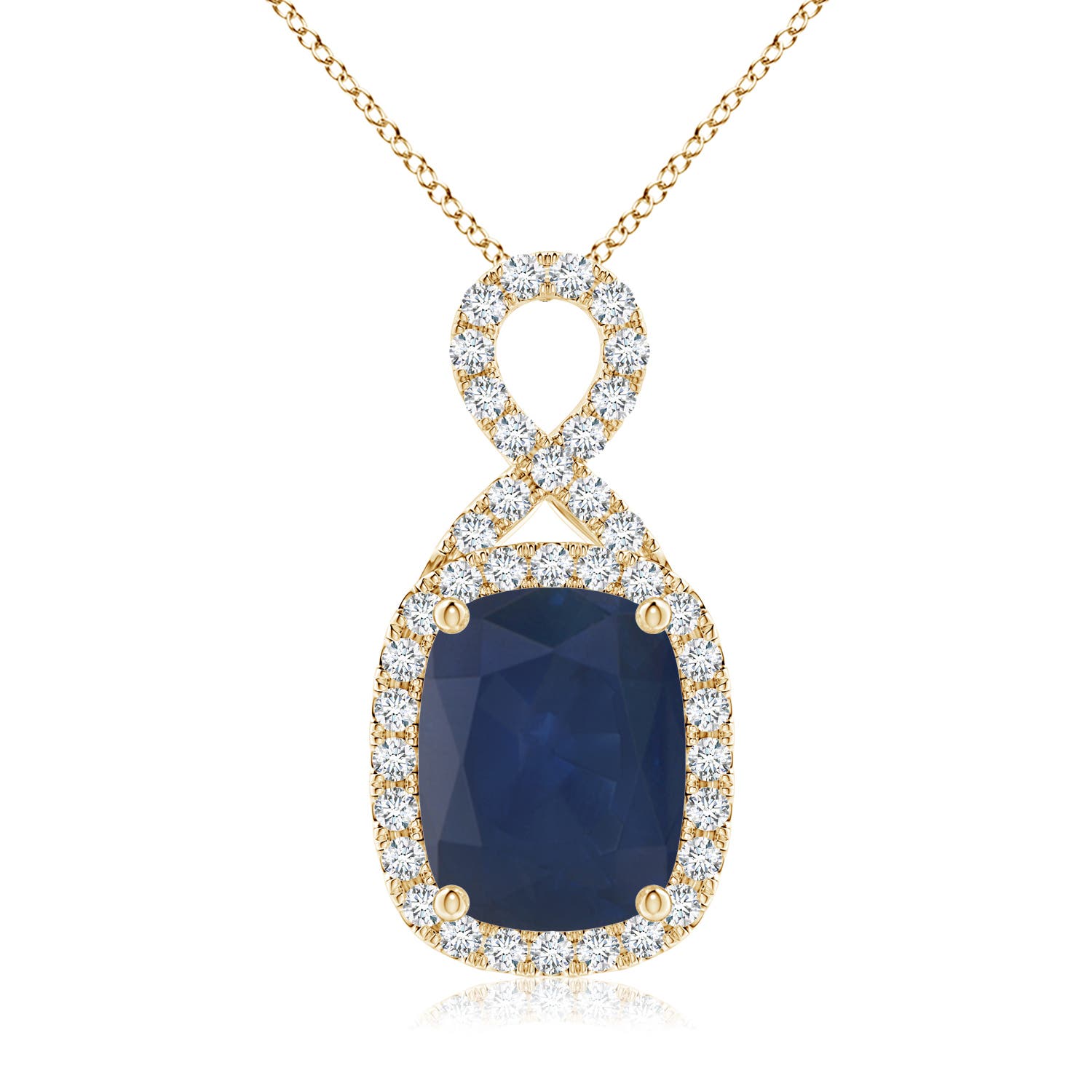 A - Blue Sapphire / 1.73 CT / 14 KT Yellow Gold