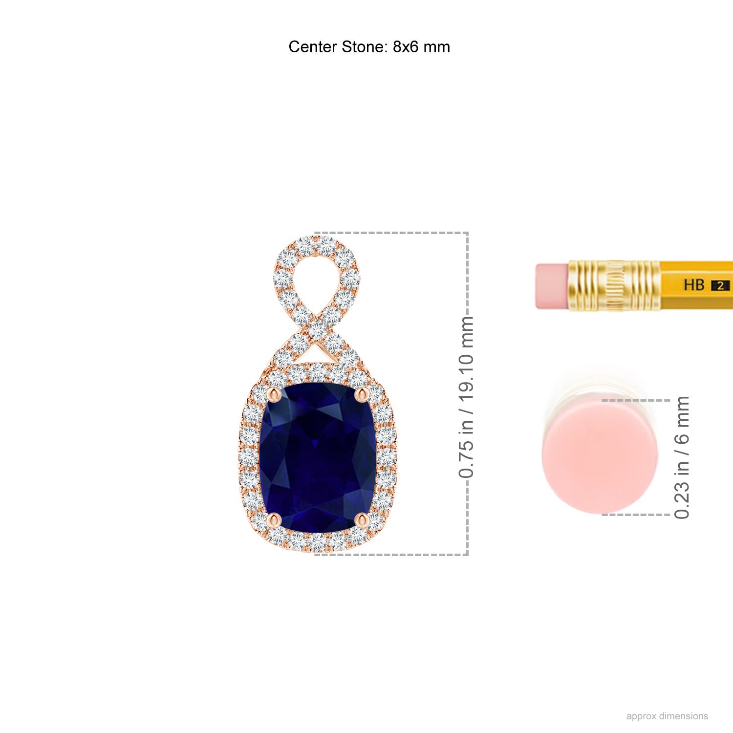 AA - Blue Sapphire / 1.73 CT / 14 KT Rose Gold