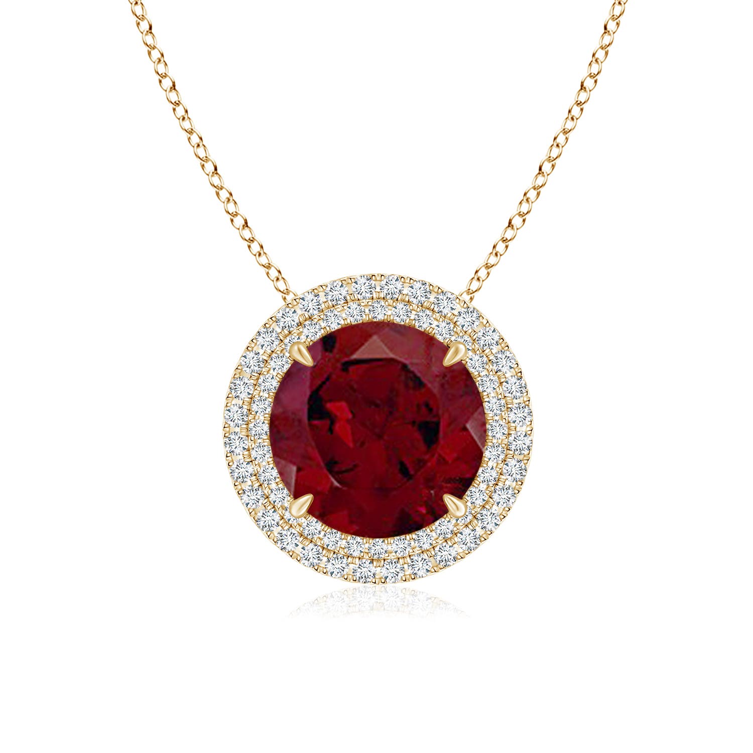 AA - Garnet / 4.92 CT / 14 KT Yellow Gold