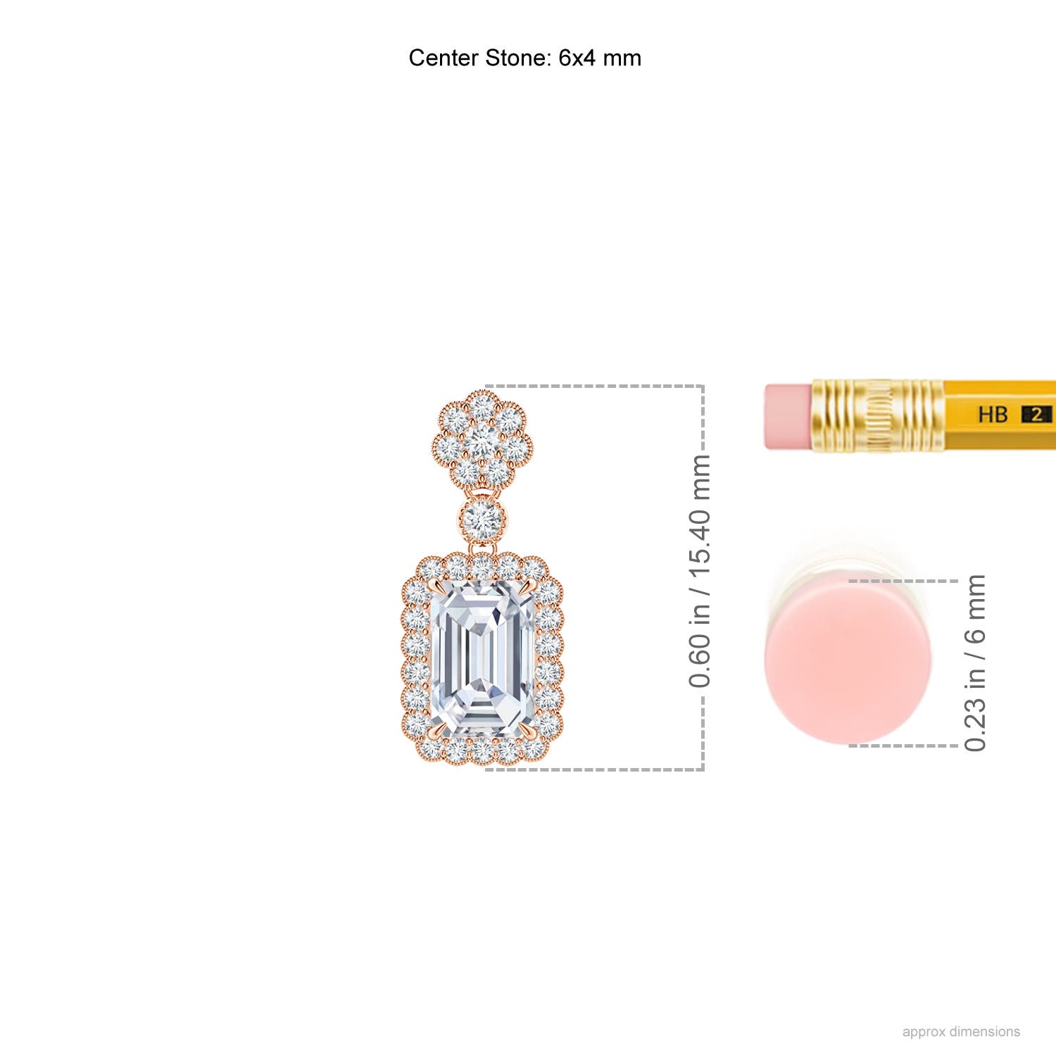 G, VS2 / 0.78 CT / 14 KT Rose Gold