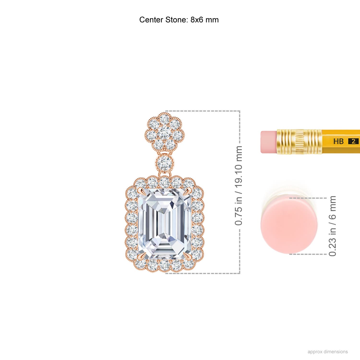 G, VS2 / 2.2 CT / 14 KT Rose Gold