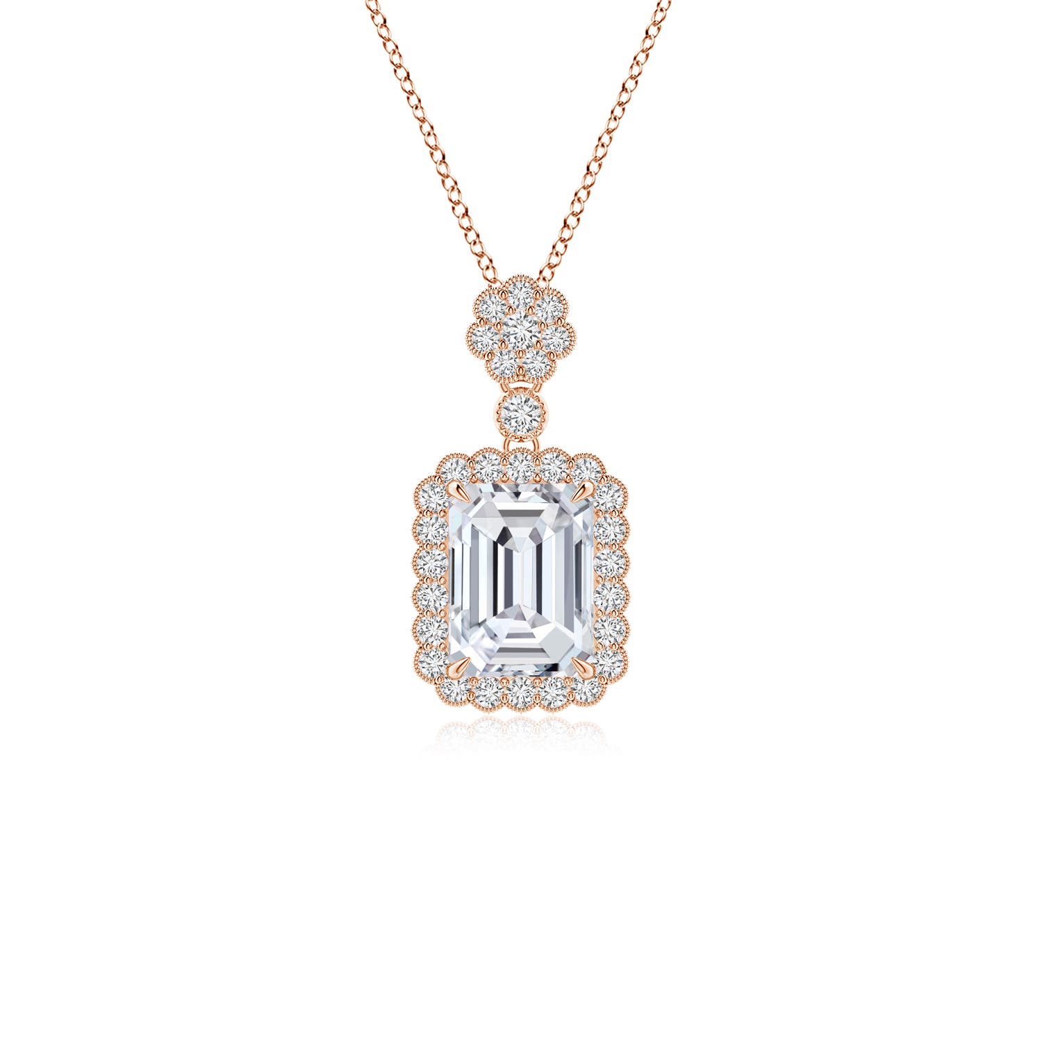 H, SI2 / 2.2 CT / 14 KT Rose Gold