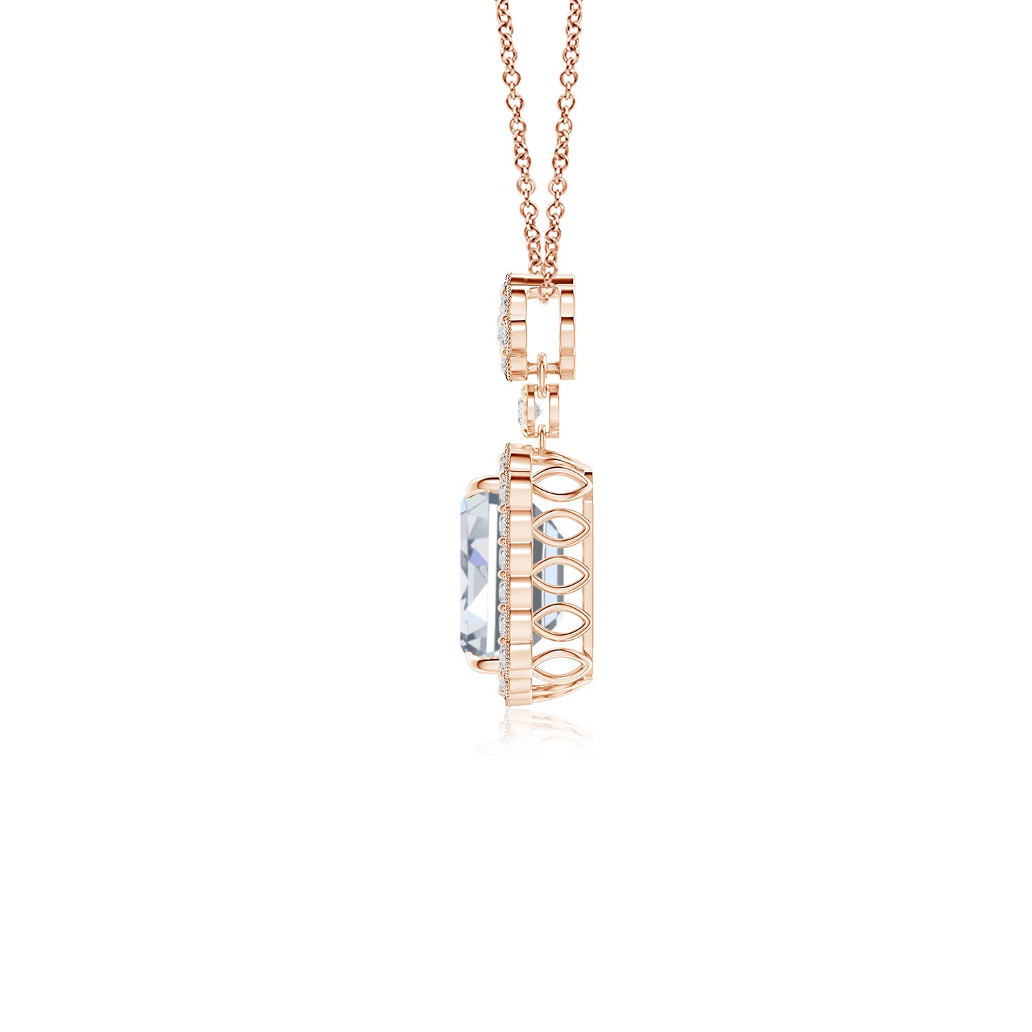 H, SI2 / 2.2 CT / 14 KT Rose Gold