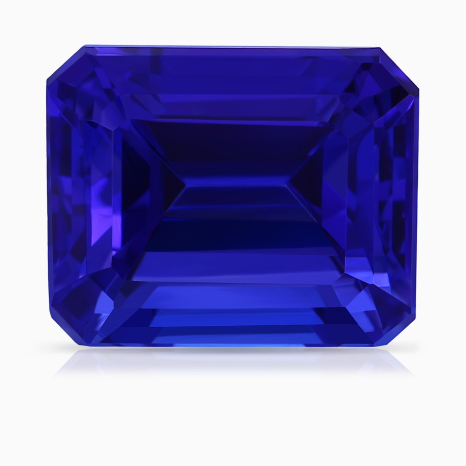 13.42x10.94x9.78mm AAAA GIA Certified Octagonal Tanzanite Pendant with Floral Bale in White Gold Side 599