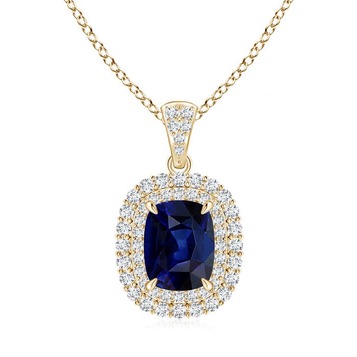 AAA - Blue Sapphire / 2.53 CT / 14 KT Yellow Gold