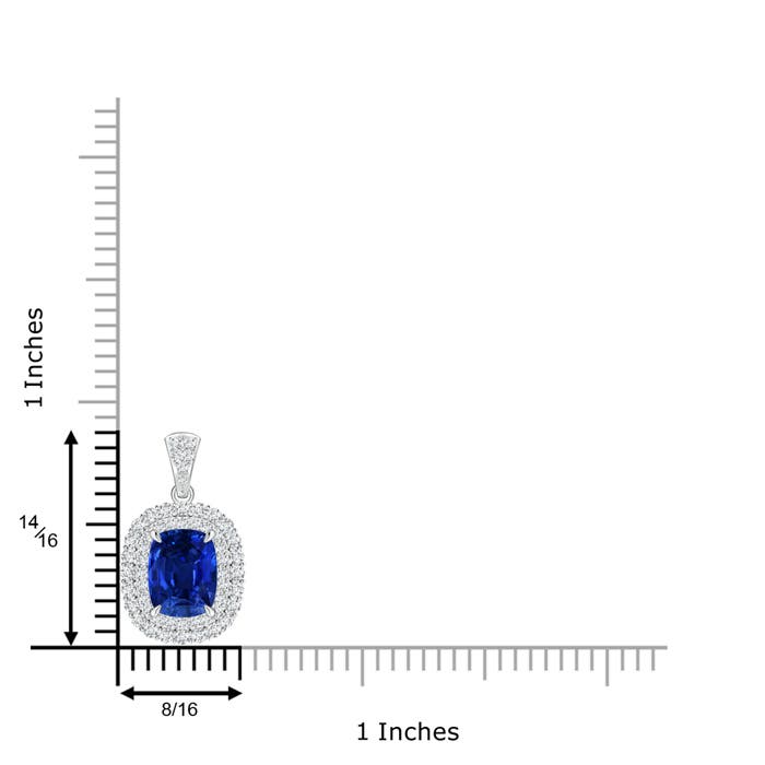 AAAA - Blue Sapphire / 2.53 CT / 14 KT White Gold