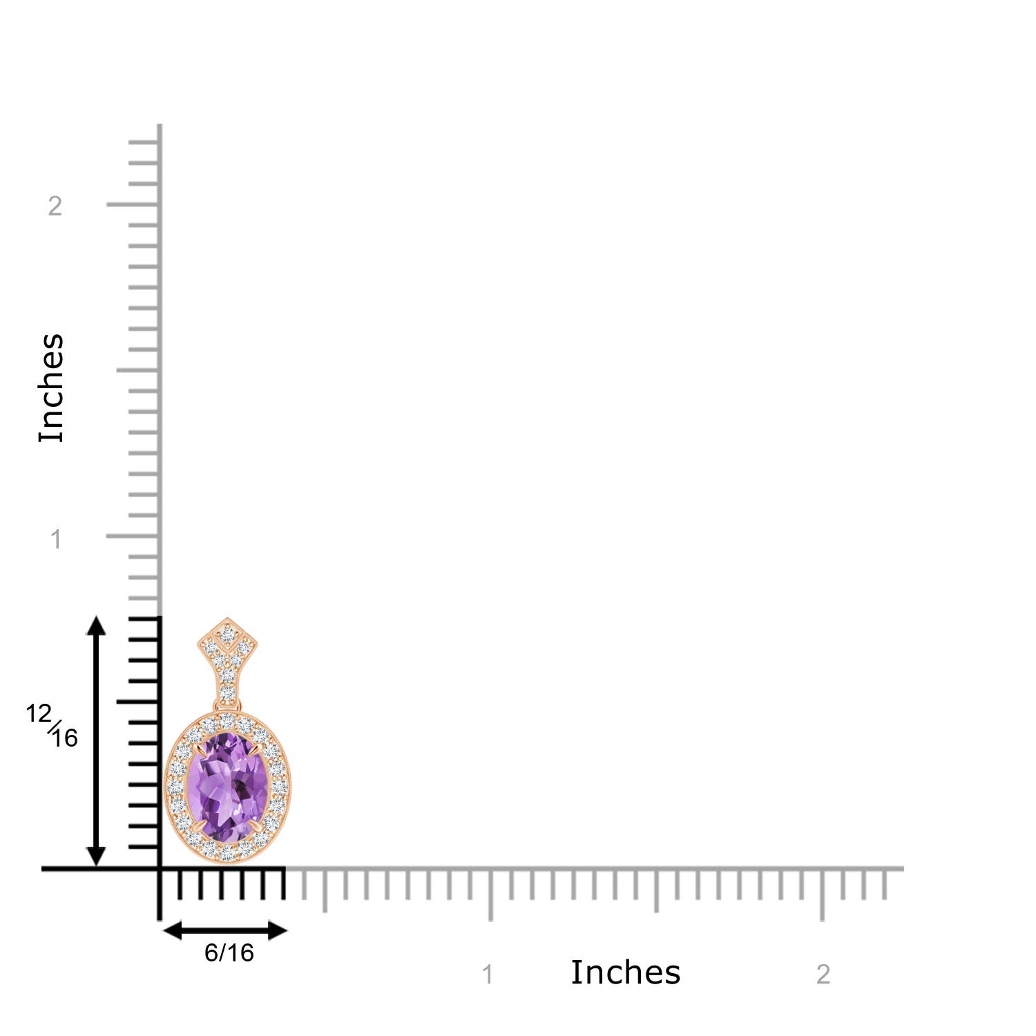 A - Amethyst / 1.79 CT / 14 KT Rose Gold