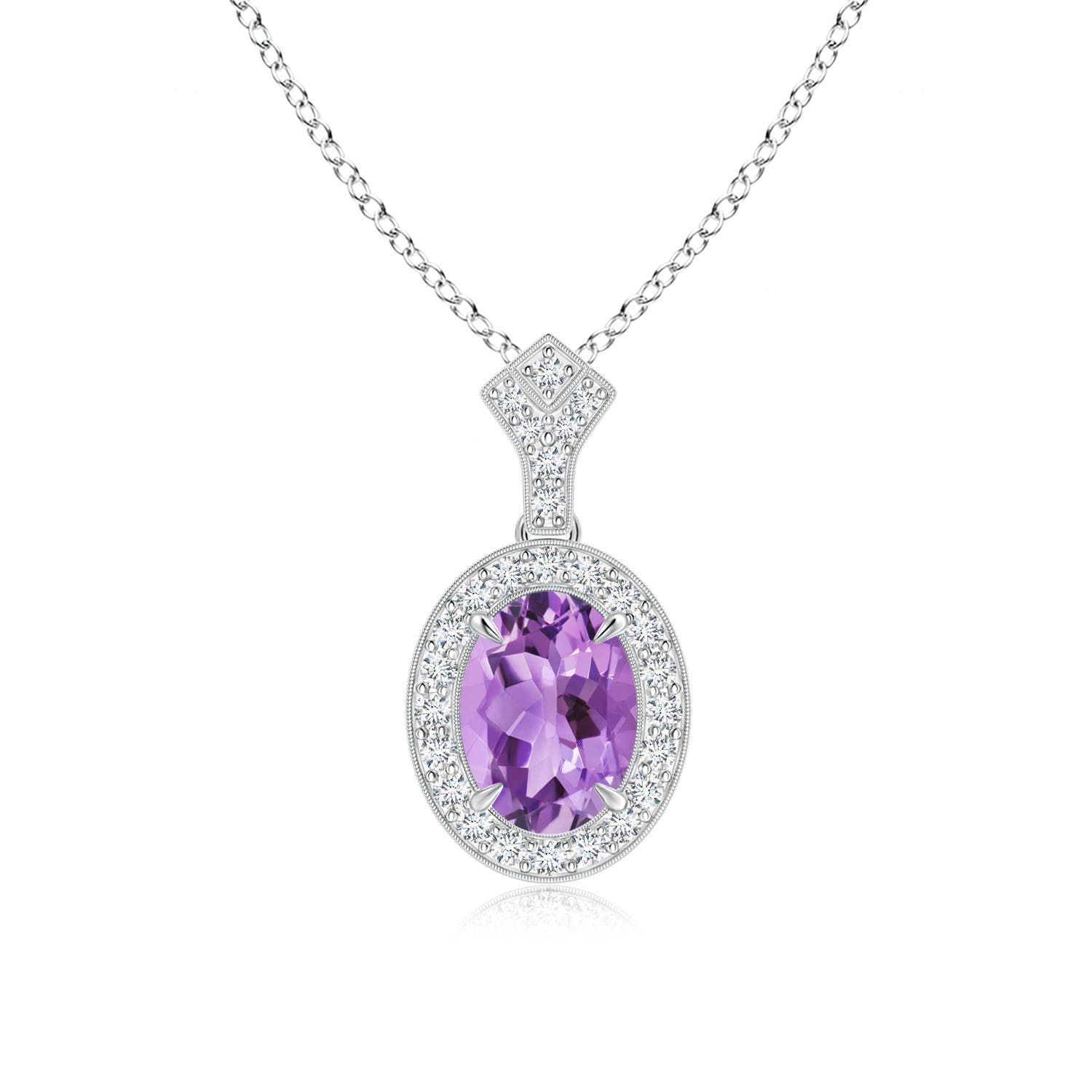 A - Amethyst / 1.79 CT / 14 KT White Gold