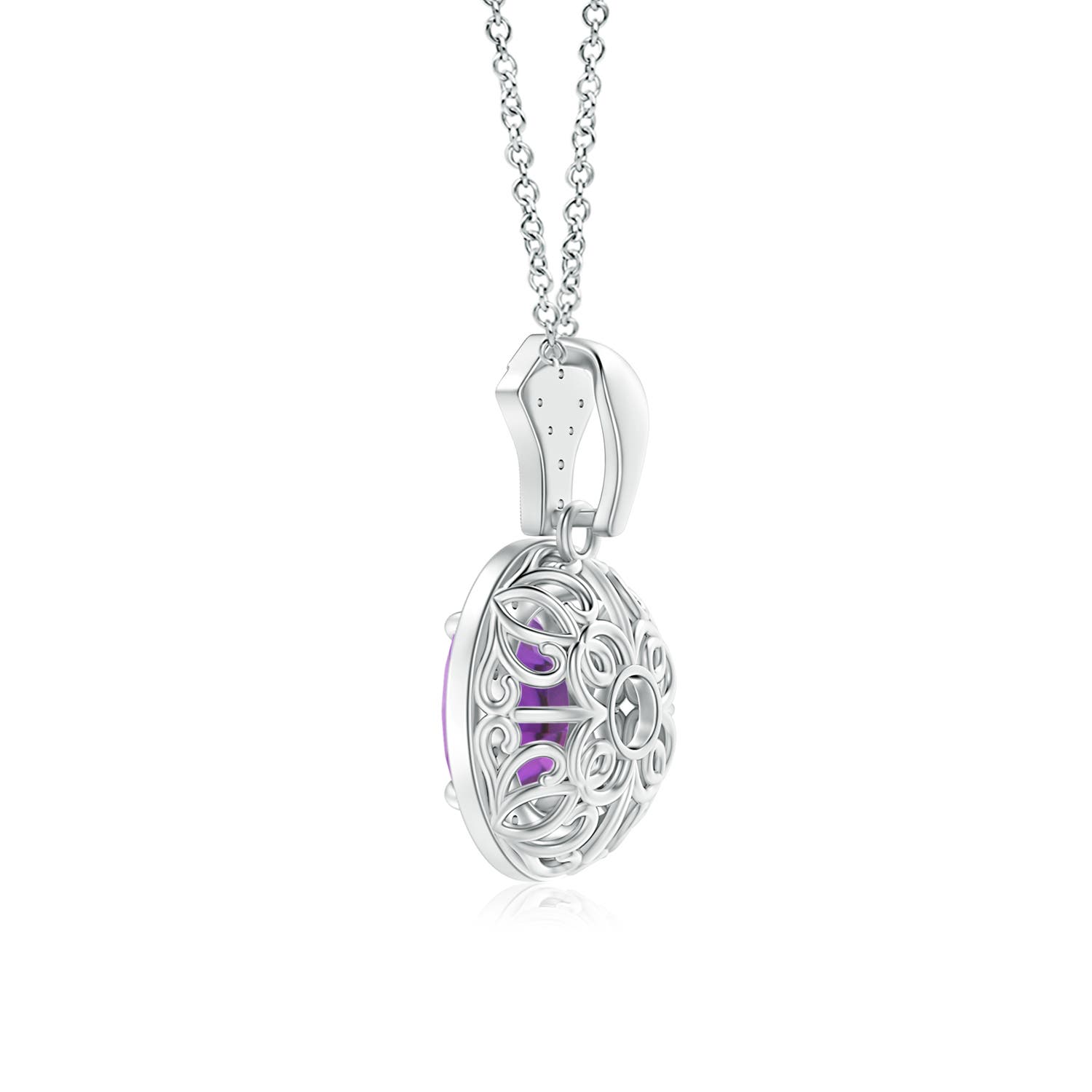 A - Amethyst / 1.79 CT / 14 KT White Gold