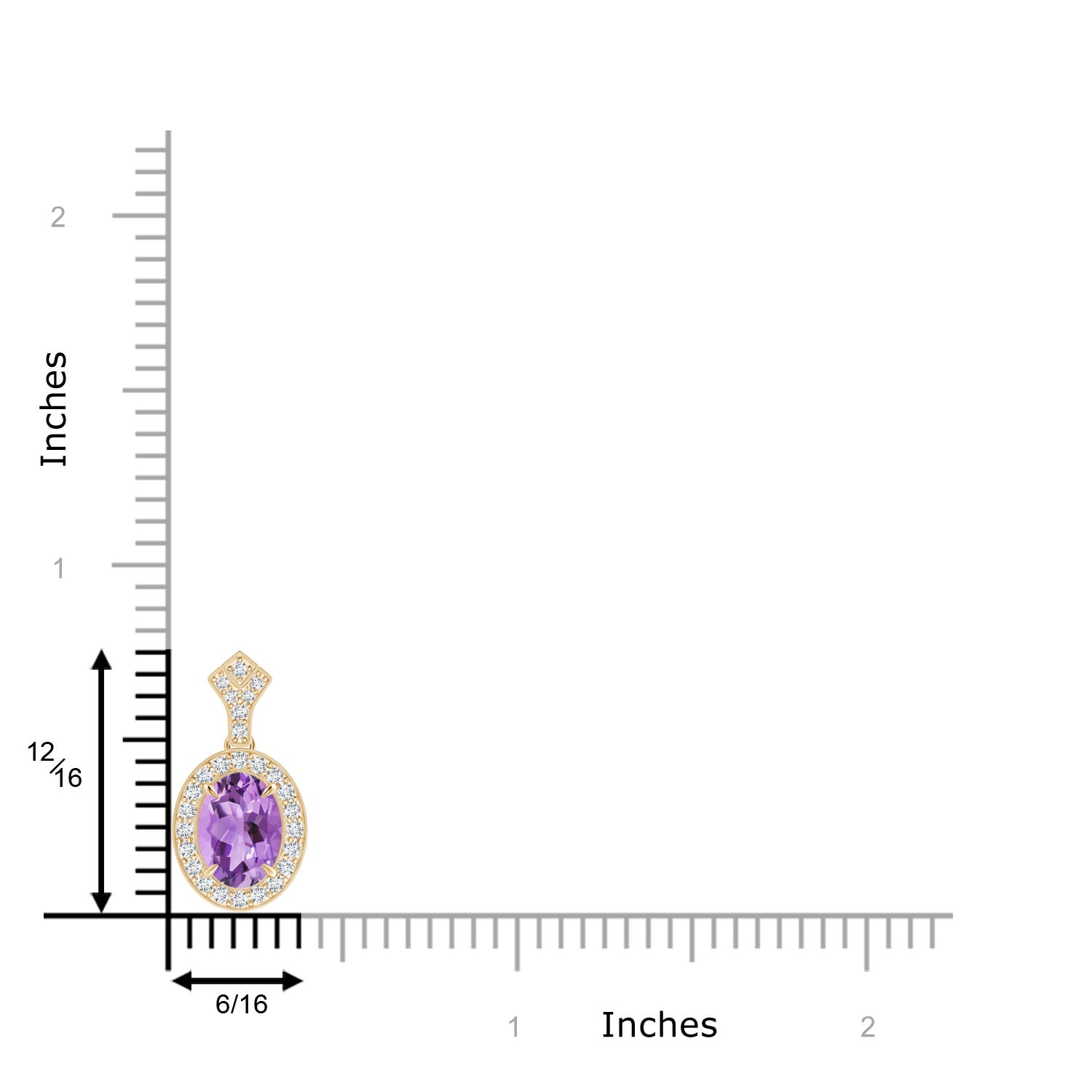 A - Amethyst / 1.79 CT / 14 KT Yellow Gold