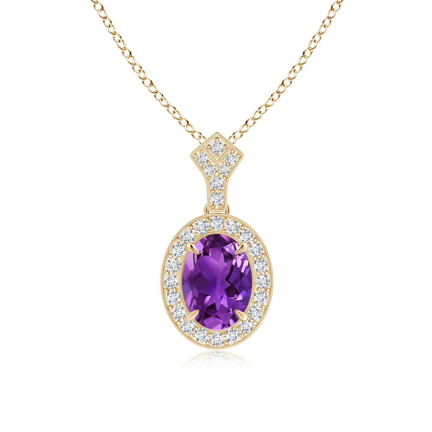 AAAA - Amethyst / 1.79 CT / 14 KT Yellow Gold