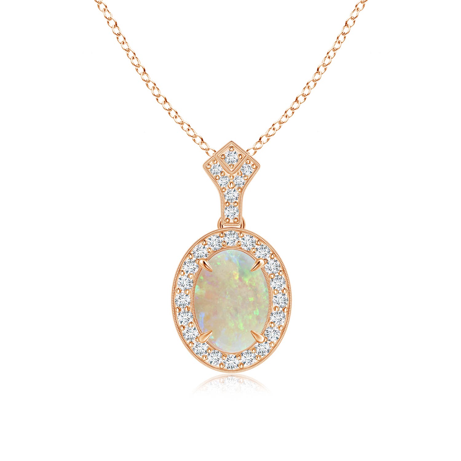 AAA - Opal / 0.99 CT / 14 KT Rose Gold