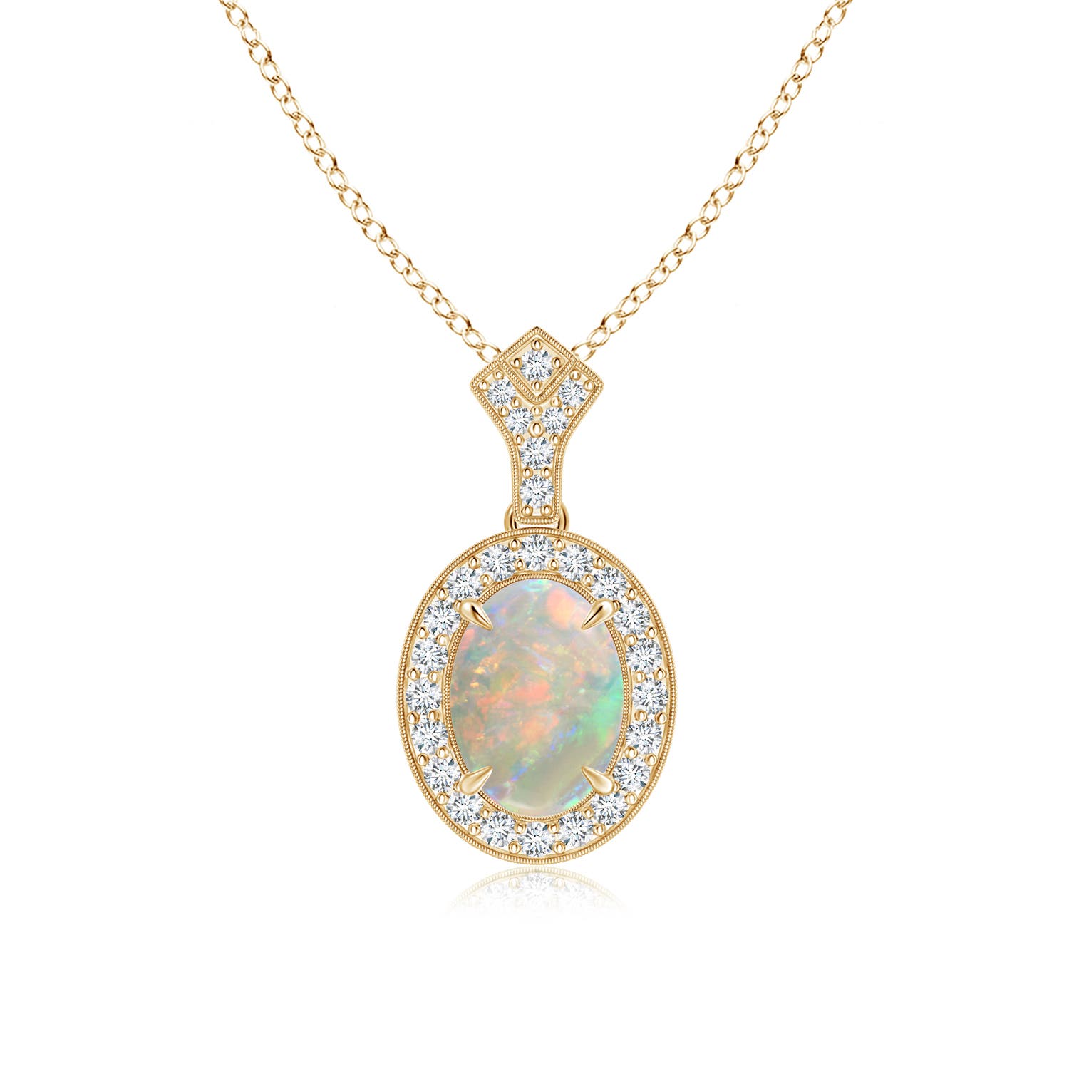 AAAA - Opal / 0.99 CT / 14 KT Yellow Gold