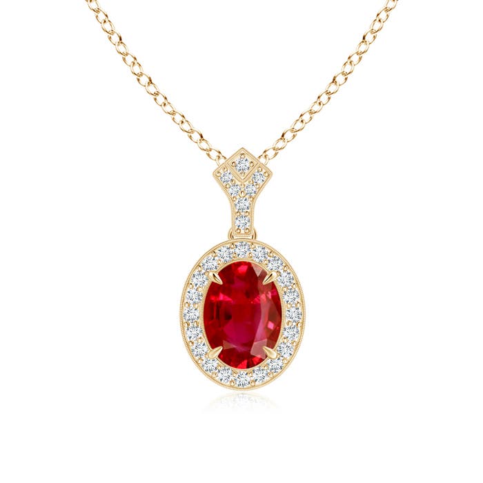 AAA - Ruby / 1.44 CT / 14 KT Yellow Gold