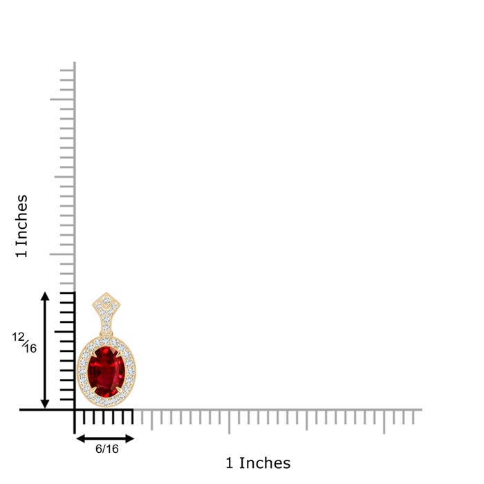 AAAA - Ruby / 1.44 CT / 14 KT Yellow Gold