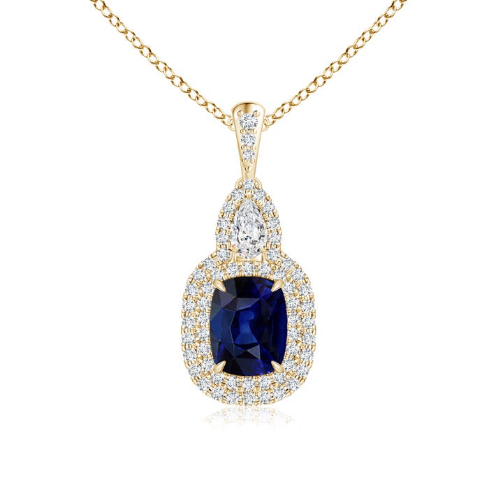 AAA - Blue Sapphire / 2.07 CT / 14 KT Yellow Gold