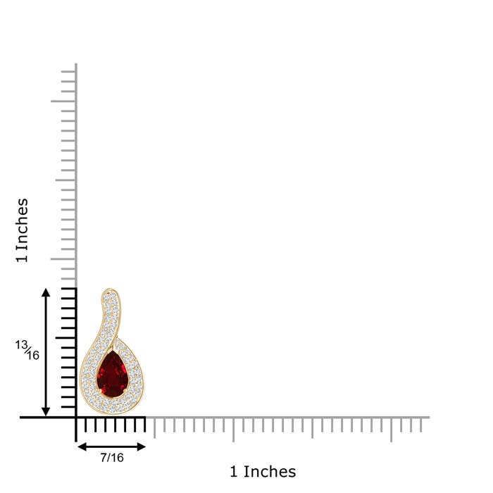 AAAA - Ruby / 1.38 CT / 14 KT Yellow Gold