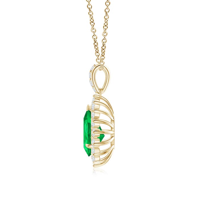 AAA - Emerald / 1.46 CT / 14 KT Yellow Gold