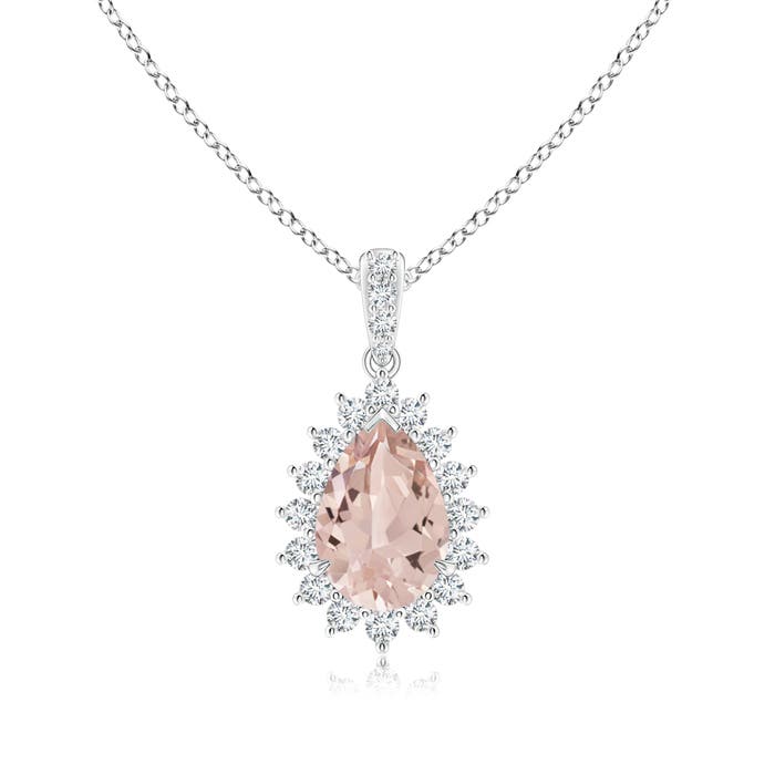 AA - Morganite / 1.41 CT / 14 KT White Gold