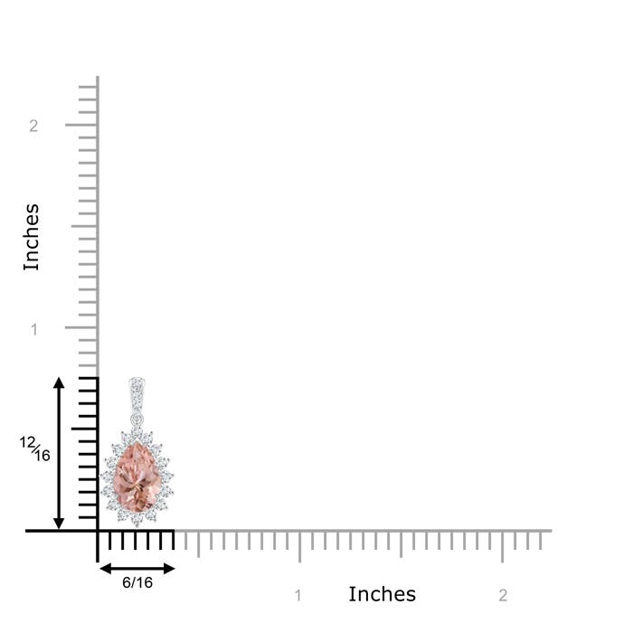 AAAA - Morganite / 1.41 CT / 14 KT White Gold