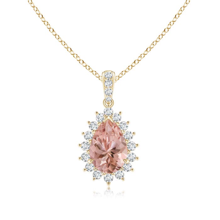 AAAA - Morganite / 1.41 CT / 14 KT Yellow Gold