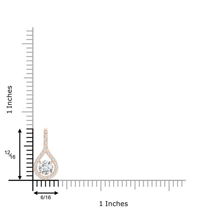 G, VS2 / 0.66 CT / 14 KT Rose Gold