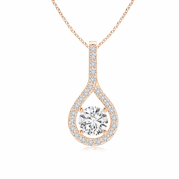 H, SI2 / 0.66 CT / 14 KT Rose Gold