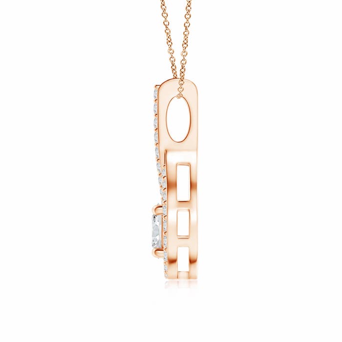 H, SI2 / 0.66 CT / 14 KT Rose Gold