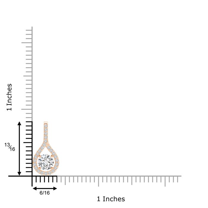 H, SI2 / 1.05 CT / 14 KT Rose Gold