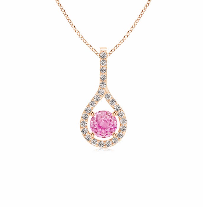 A - Pink Sapphire / 0.45 CT / 14 KT Rose Gold