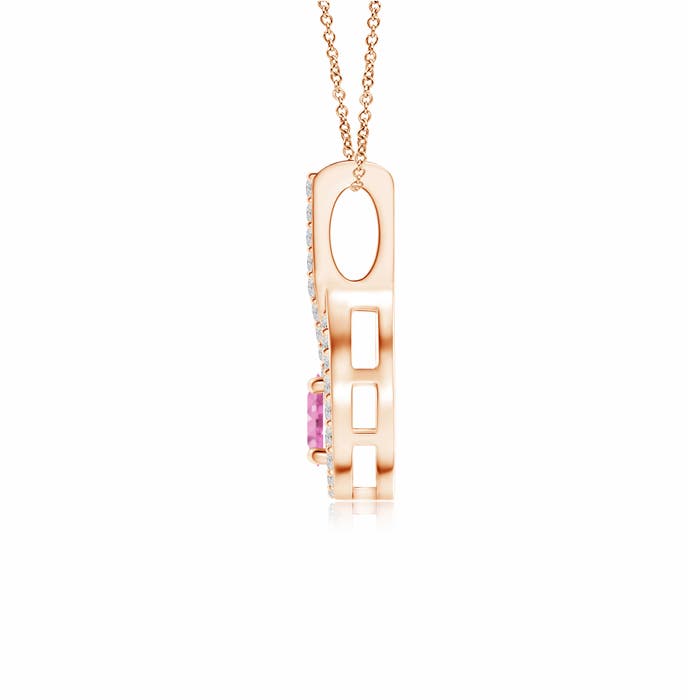 A - Pink Sapphire / 0.45 CT / 14 KT Rose Gold