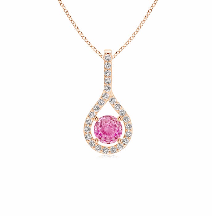 AA - Pink Sapphire / 0.45 CT / 14 KT Rose Gold