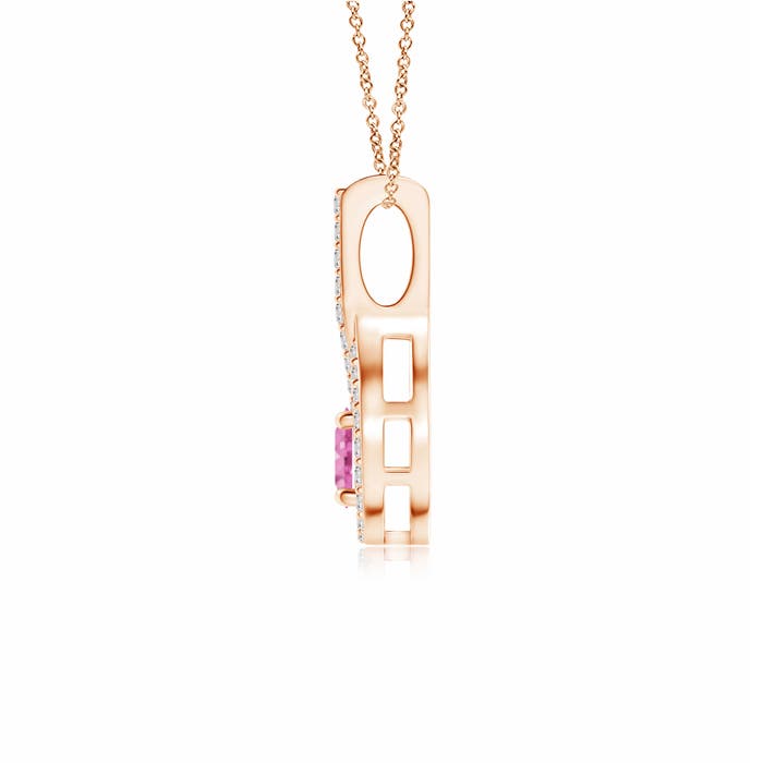 AA - Pink Sapphire / 0.45 CT / 14 KT Rose Gold