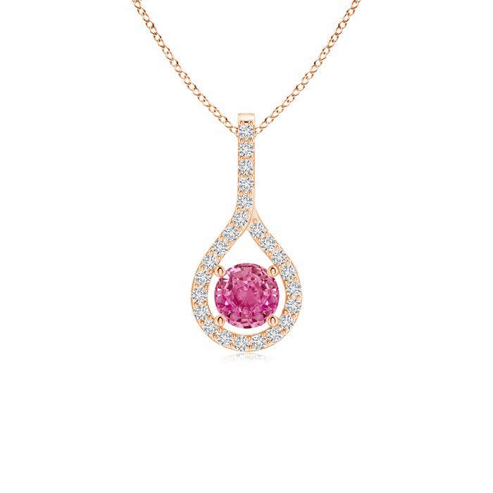 AAA - Pink Sapphire / 0.45 CT / 14 KT Rose Gold