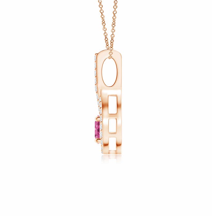 AAA - Pink Sapphire / 0.45 CT / 14 KT Rose Gold