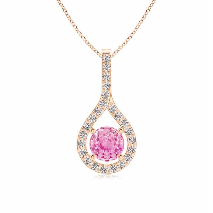 A - Pink Sapphire / 0.79 CT / 14 KT Rose Gold