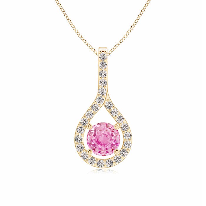 A - Pink Sapphire / 0.79 CT / 14 KT Yellow Gold