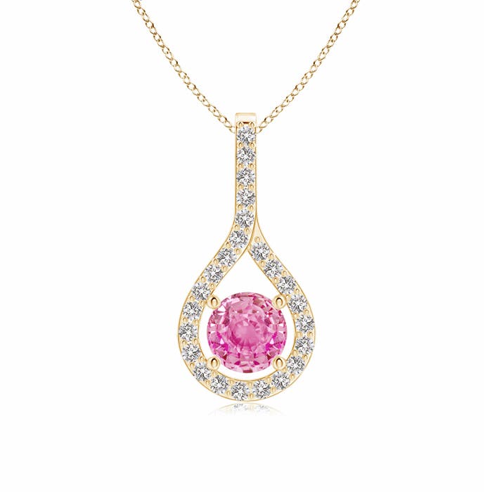 AA - Pink Sapphire / 0.79 CT / 14 KT Yellow Gold