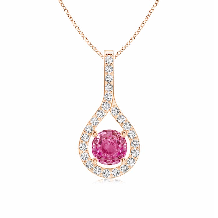 AAA - Pink Sapphire / 0.79 CT / 14 KT Rose Gold