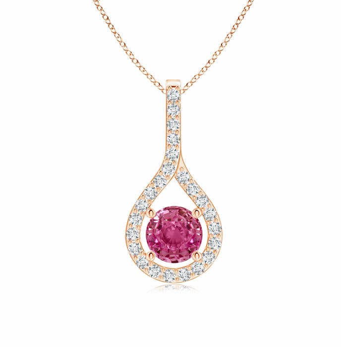 AAAA - Pink Sapphire / 0.79 CT / 14 KT Rose Gold