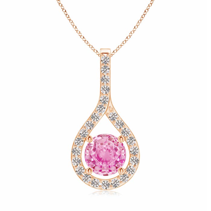 A - Pink Sapphire / 1.25 CT / 14 KT Rose Gold