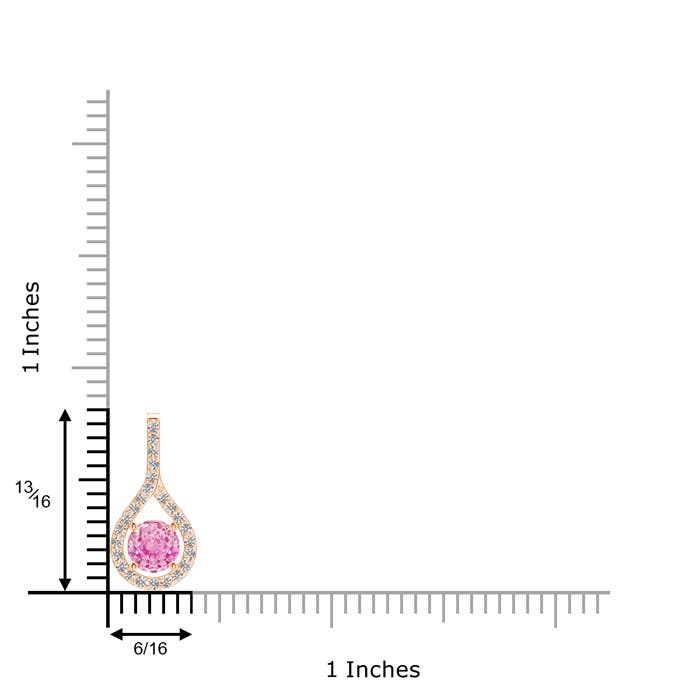 A - Pink Sapphire / 1.25 CT / 14 KT Rose Gold