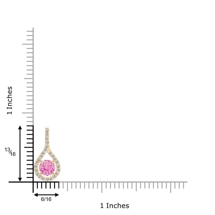 A - Pink Sapphire / 1.25 CT / 14 KT Yellow Gold