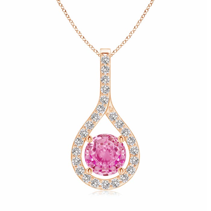 AA - Pink Sapphire / 1.25 CT / 14 KT Rose Gold