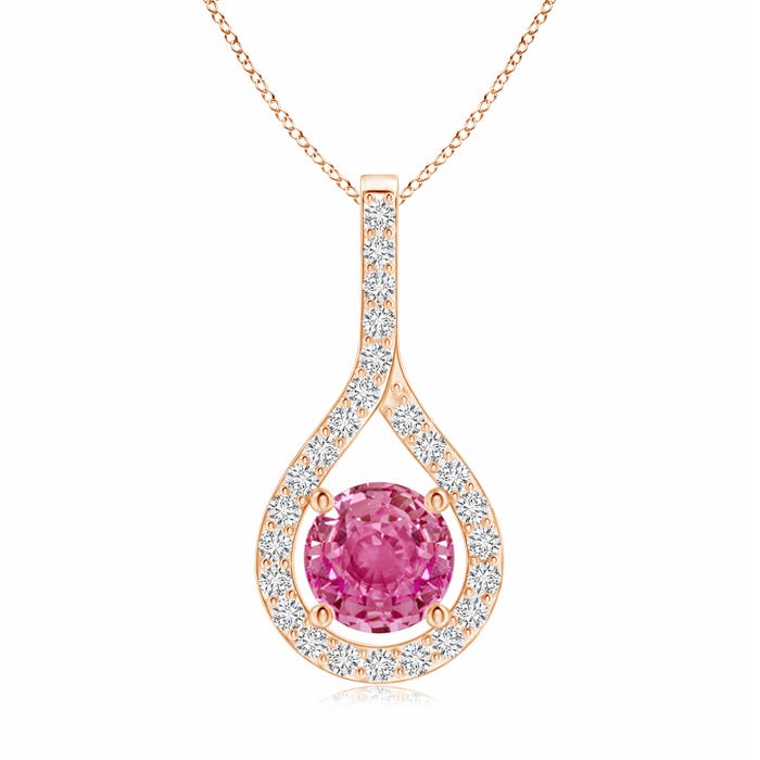 AAA - Pink Sapphire / 1.25 CT / 14 KT Rose Gold