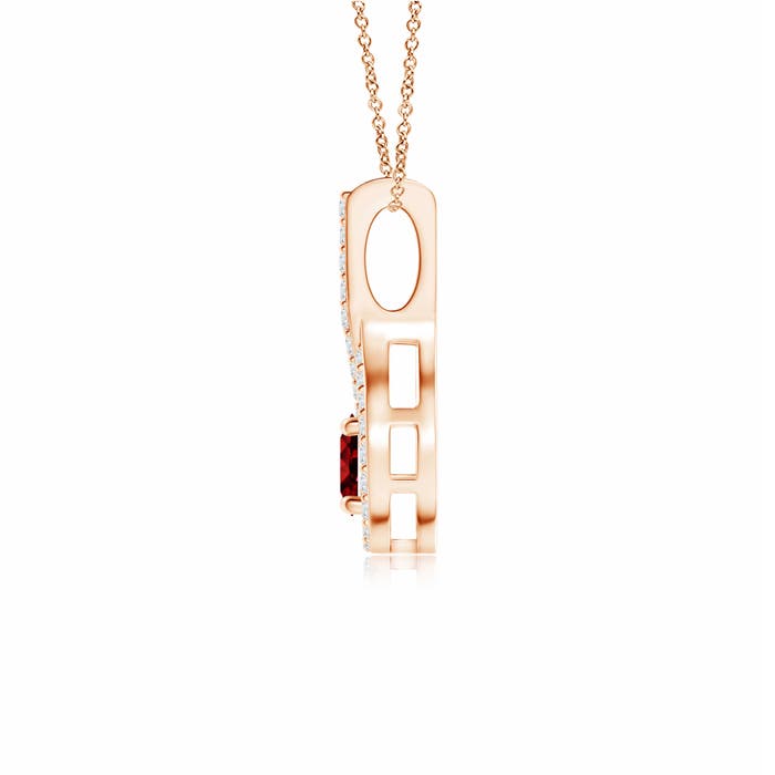 AAAA - Ruby / 0.46 CT / 14 KT Rose Gold