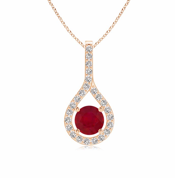 AA - Ruby / 0.79 CT / 14 KT Rose Gold