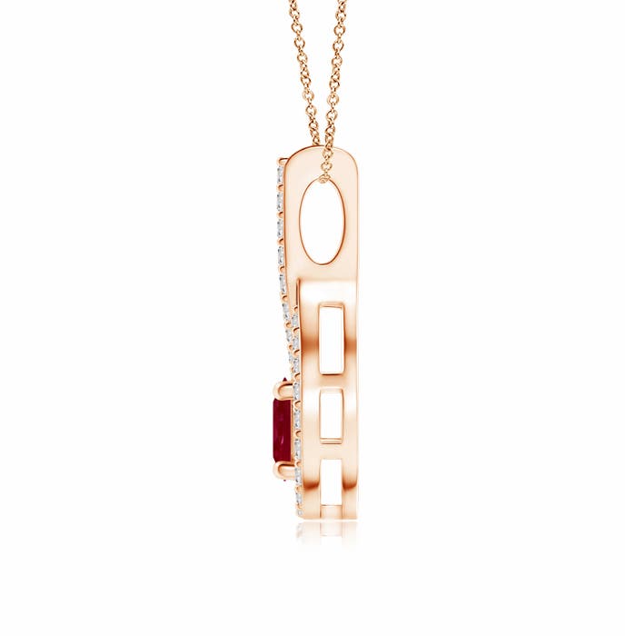 AA - Ruby / 0.79 CT / 14 KT Rose Gold