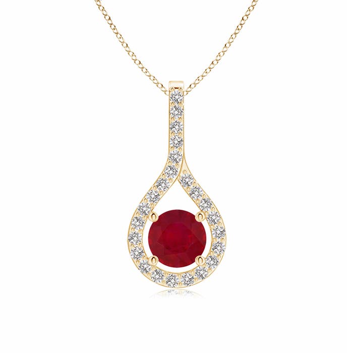 AA - Ruby / 0.79 CT / 14 KT Yellow Gold