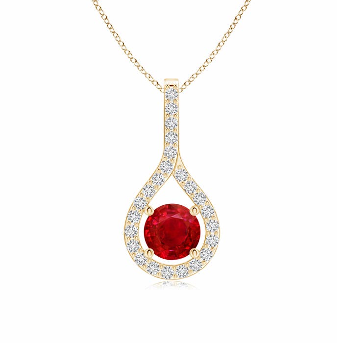 AAA - Ruby / 0.79 CT / 14 KT Yellow Gold